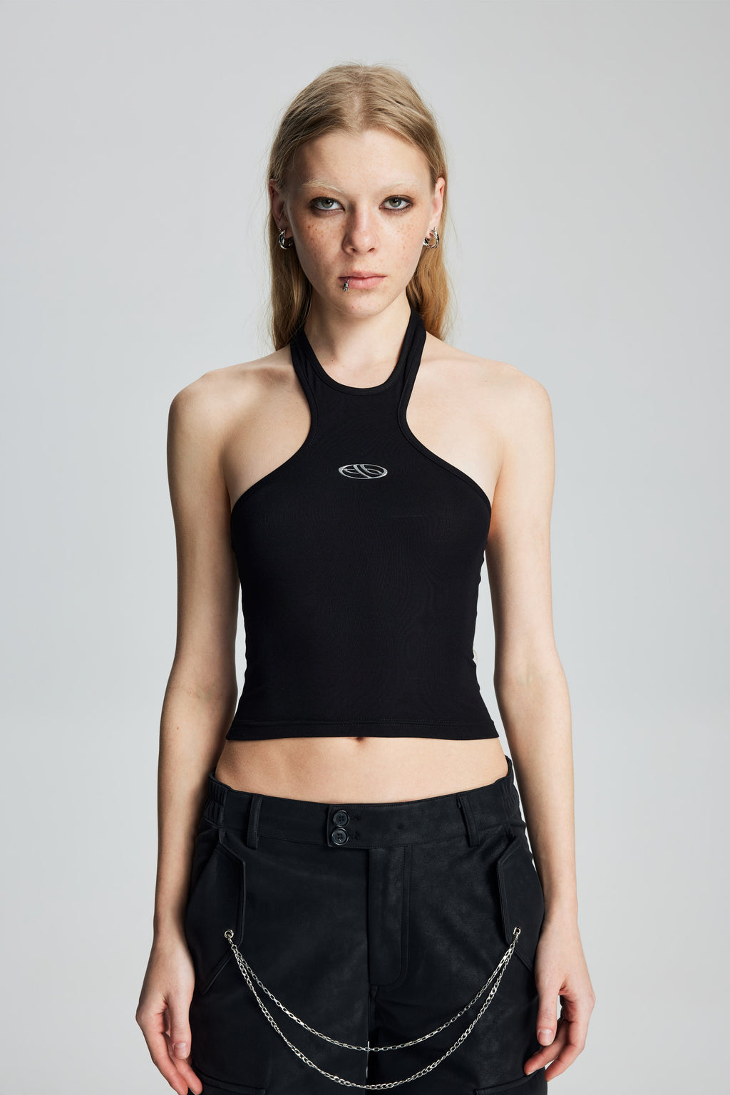 Halter Neck Backless Tank Top