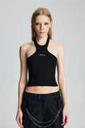 Halter Neck Backless Tank Top