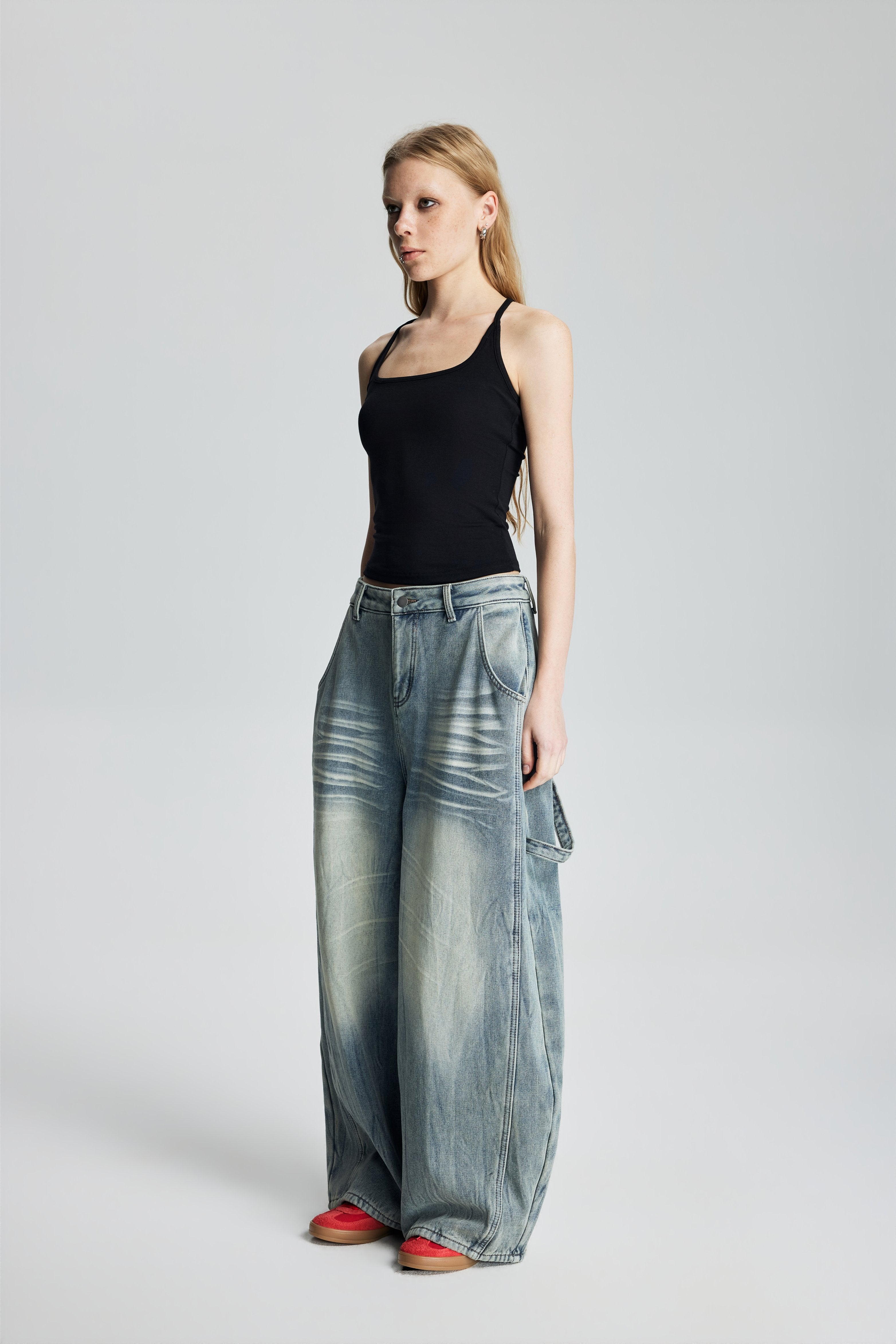 Stretch Fitted Racerback Tank Top (Black)